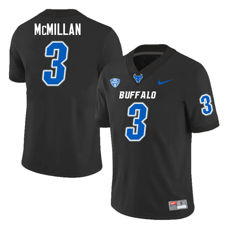 Nik McMillan UB Bulls Jersey,University Of Buffalo Bulls #3 Nik McMillan Jersey Youth-Black
